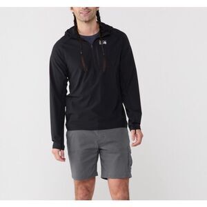 PRANA Men’s Gray Stretch Zion Hybrid Shorts II Adjustable Waist Size 38 - 7” Ins